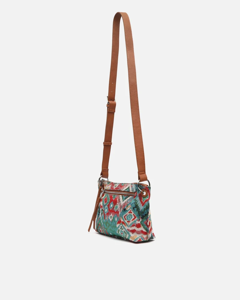 Zaria bolso bandolera pequeño con estampado jacquard