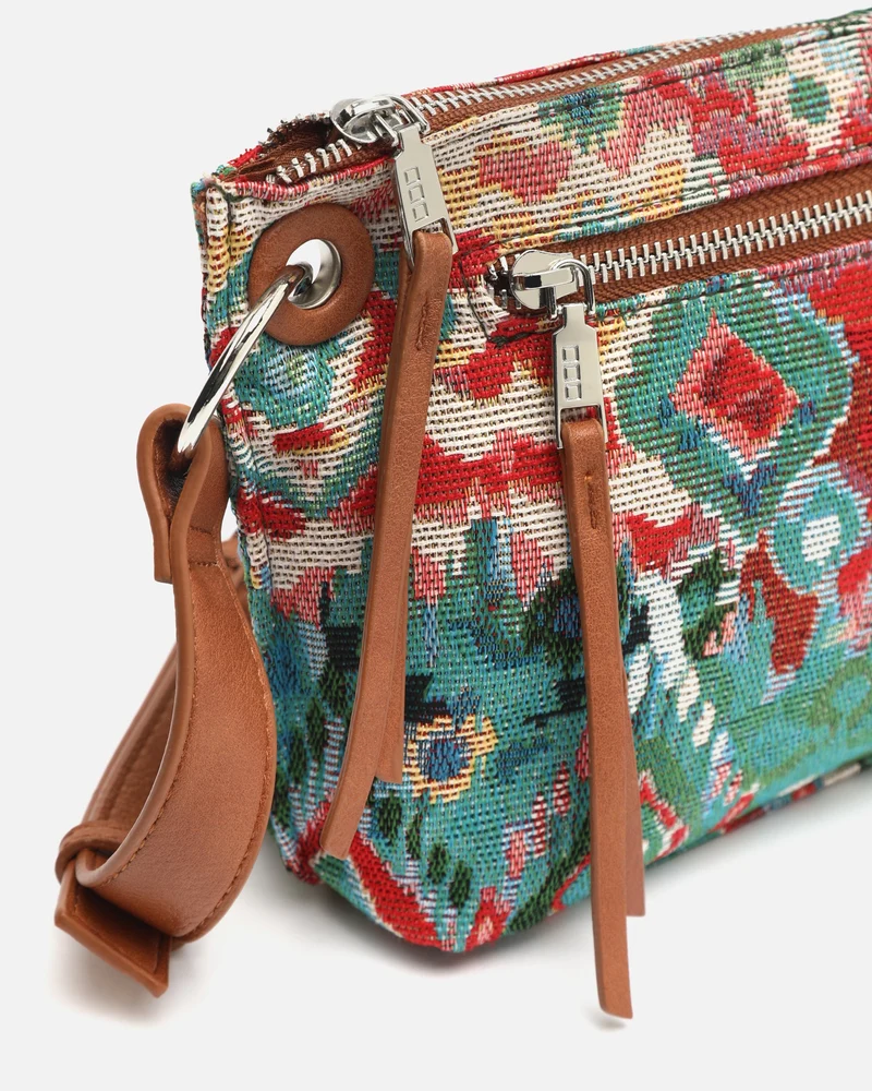 Zaria bolso bandolera pequeño con estampado jacquard