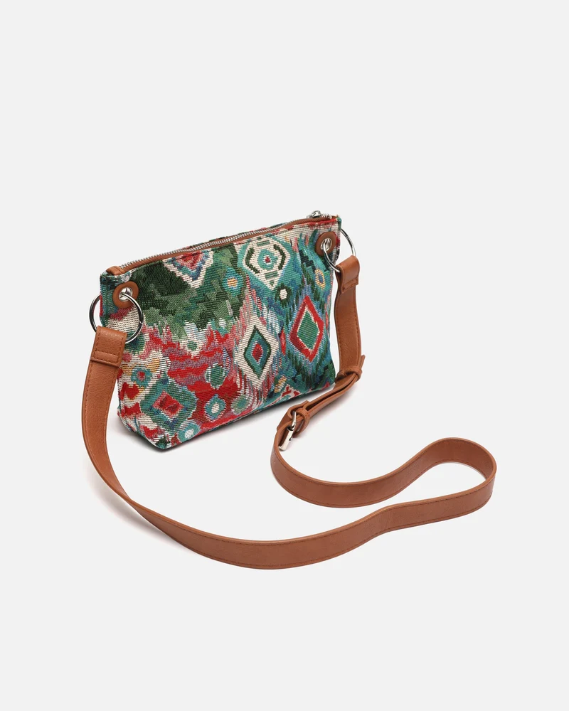 Zaria bolso bandolera pequeño con estampado jacquard