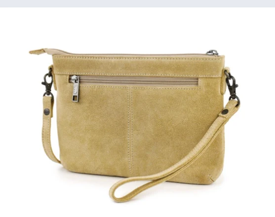 Bear Design Suède Leren Clutch/Schoudertasje Julie SU1715