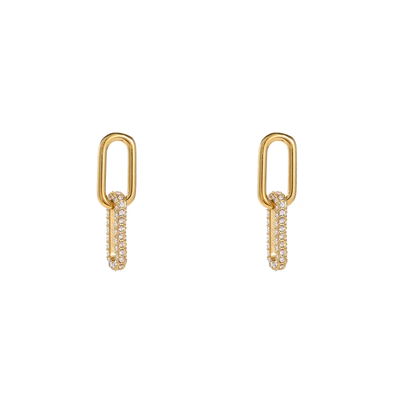 Day & Eve Oval Sparkle Dangle Crystal