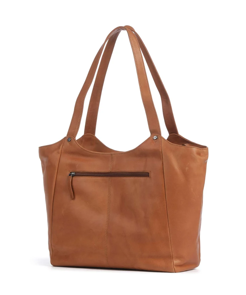 The Chesterfield Brand Wax Pull Up Cow Mireya Bolsa shopping cognac