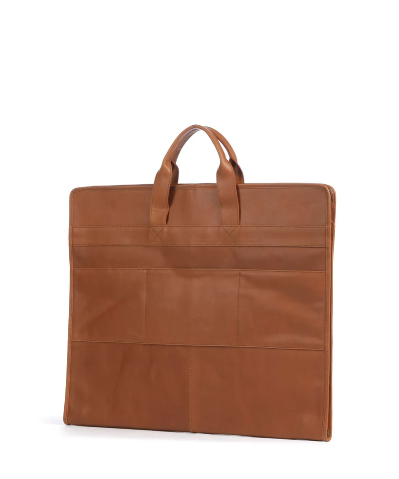 The Chesterfield Brand Wax Pull Up Cow Carson Portatrajes cognac