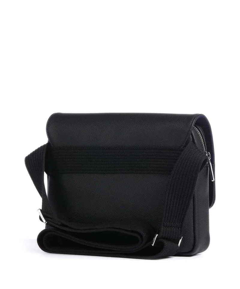 Lacoste Mens Classic Bolso de mensajero noir