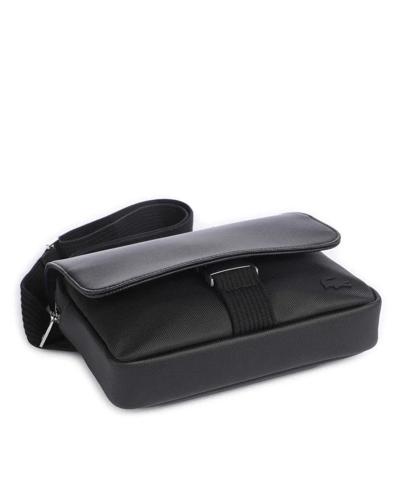 Lacoste Mens Classic Bolso de mensajero noir