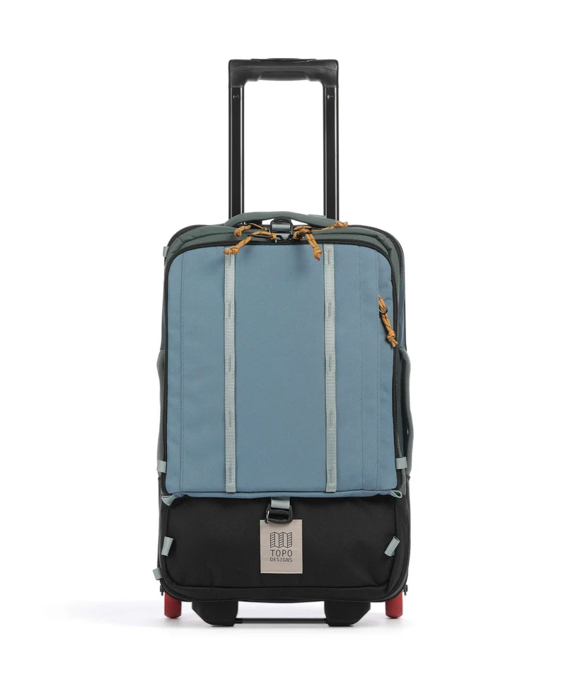 Topo Designs Global Mochila con ruedas stone blue/forest