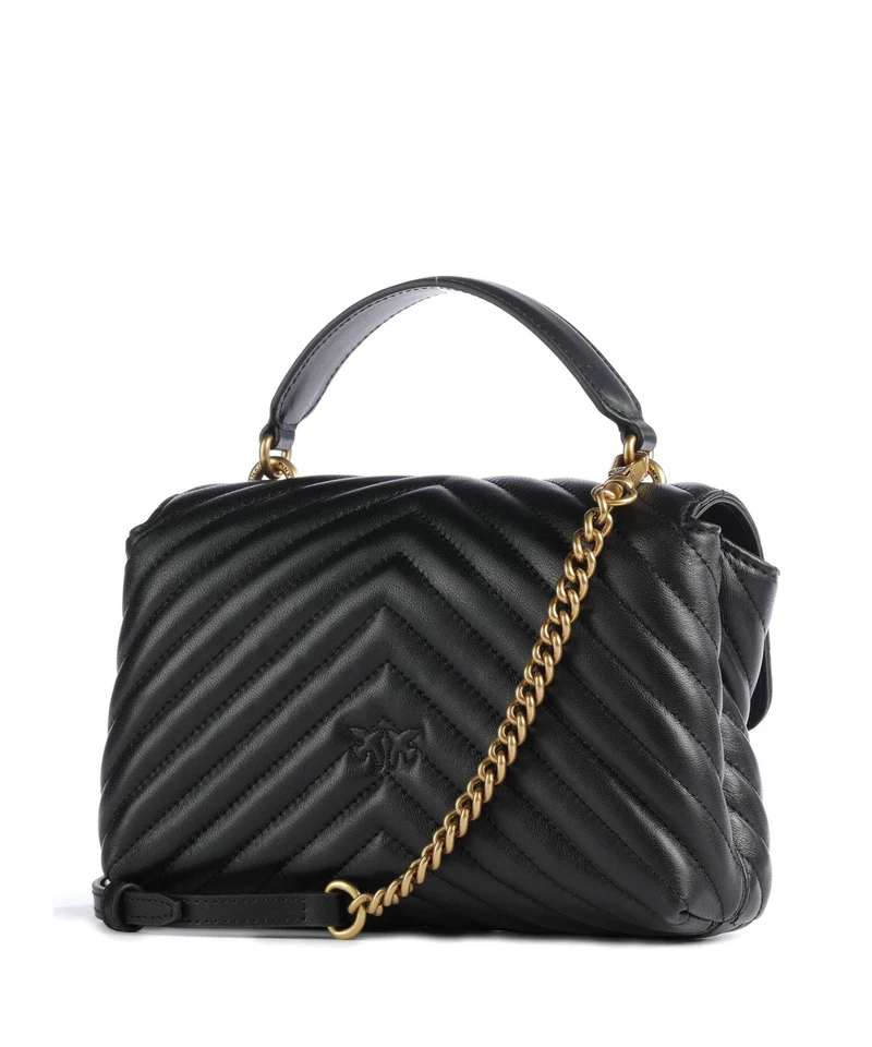 Pinko Love Lady Puff Mini Bolso de mano nero/antique gold