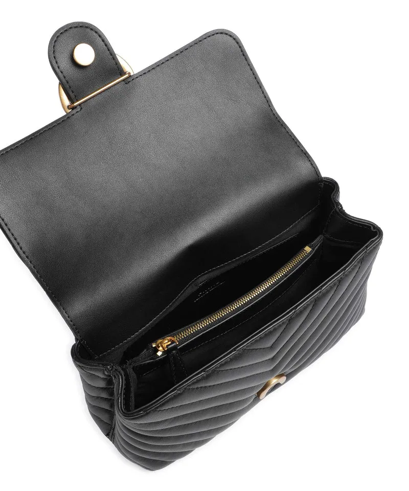 Pinko Love Lady Puff Mini Bolso de mano nero/antique gold