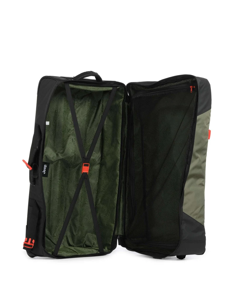 Jeep JS007C 82 Bolso de viaje con ruedas avocado green