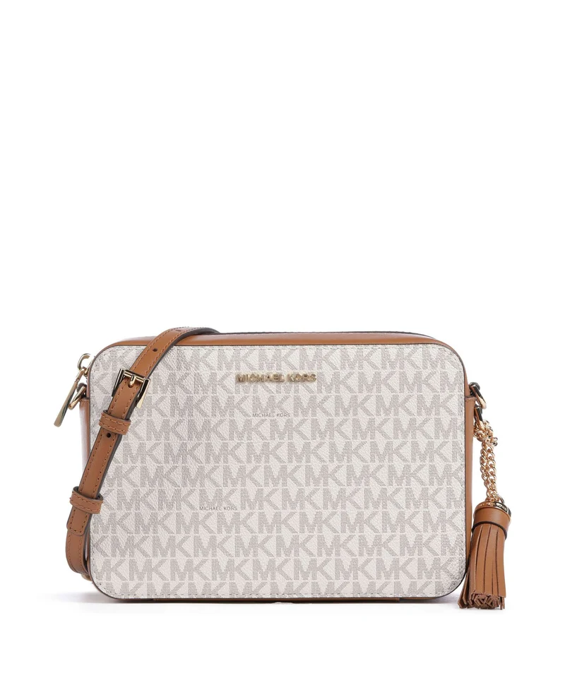 Michael Kors Jet Set Bandolera vanilla
