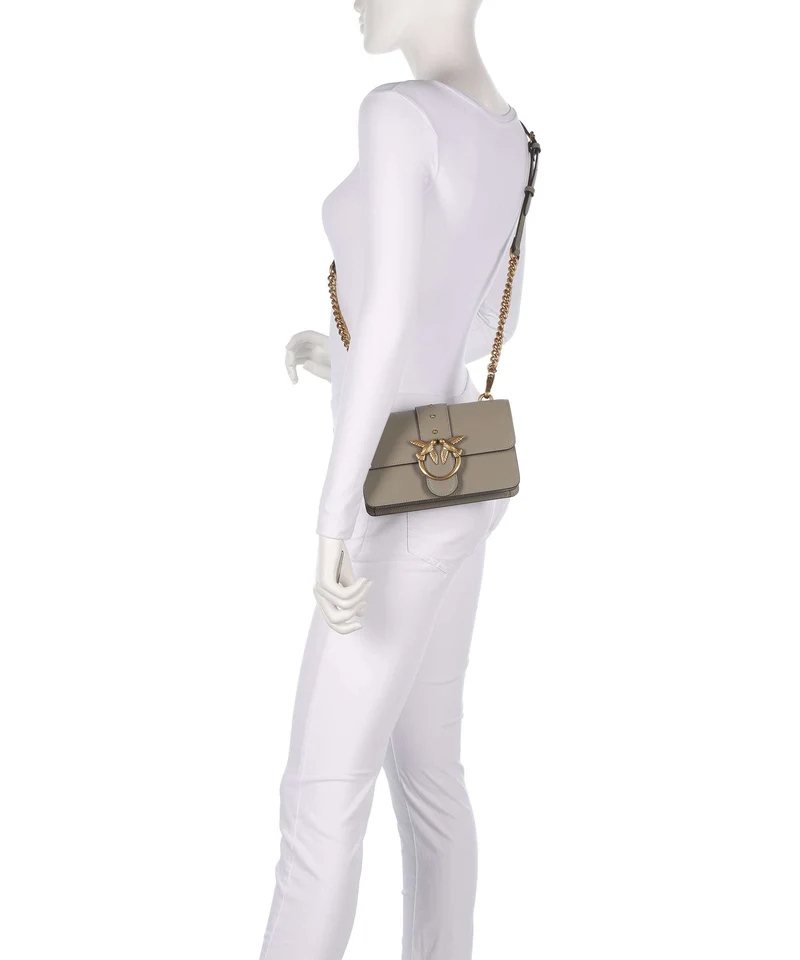Pinko Love One Mini Bandolera noce/antique gold