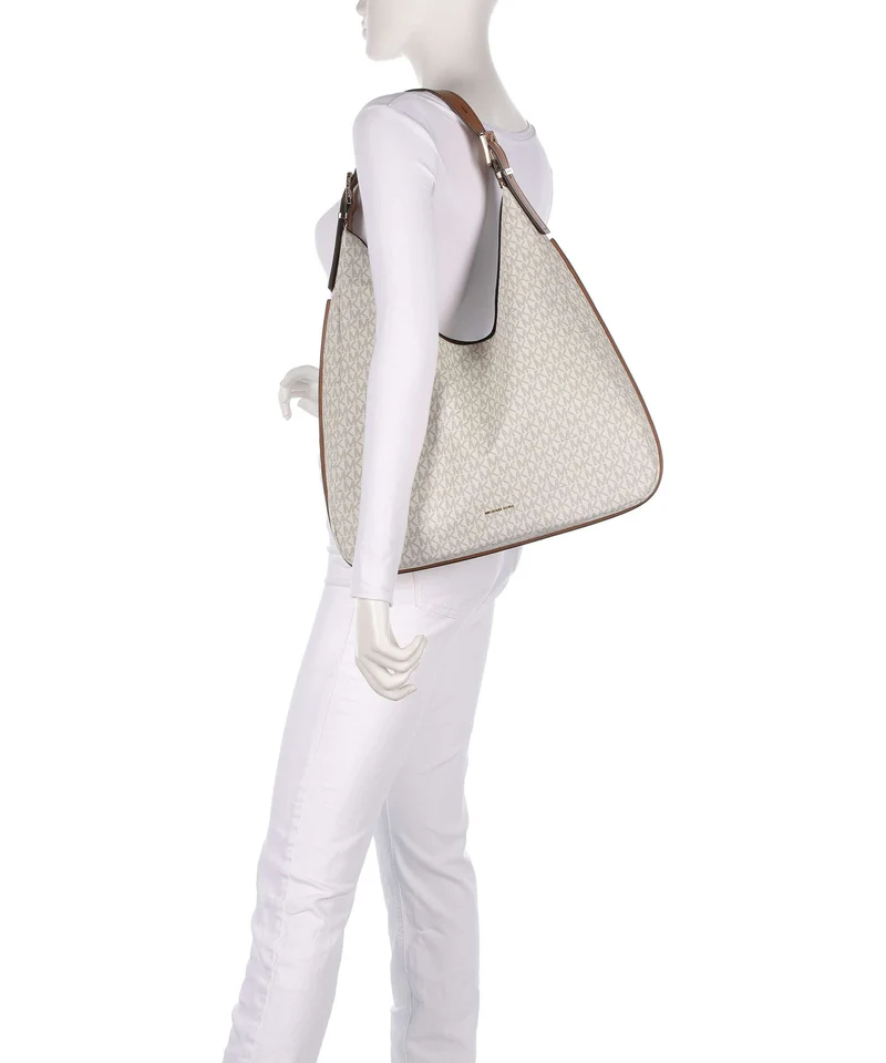 Michael Kors Nolita Large Bolso de hobo vanilla/acorn