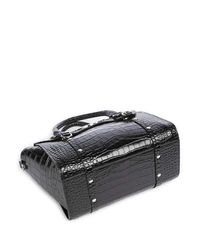 Vivienne Westwood Betty Embossed Croc Medium Bolso de mano black