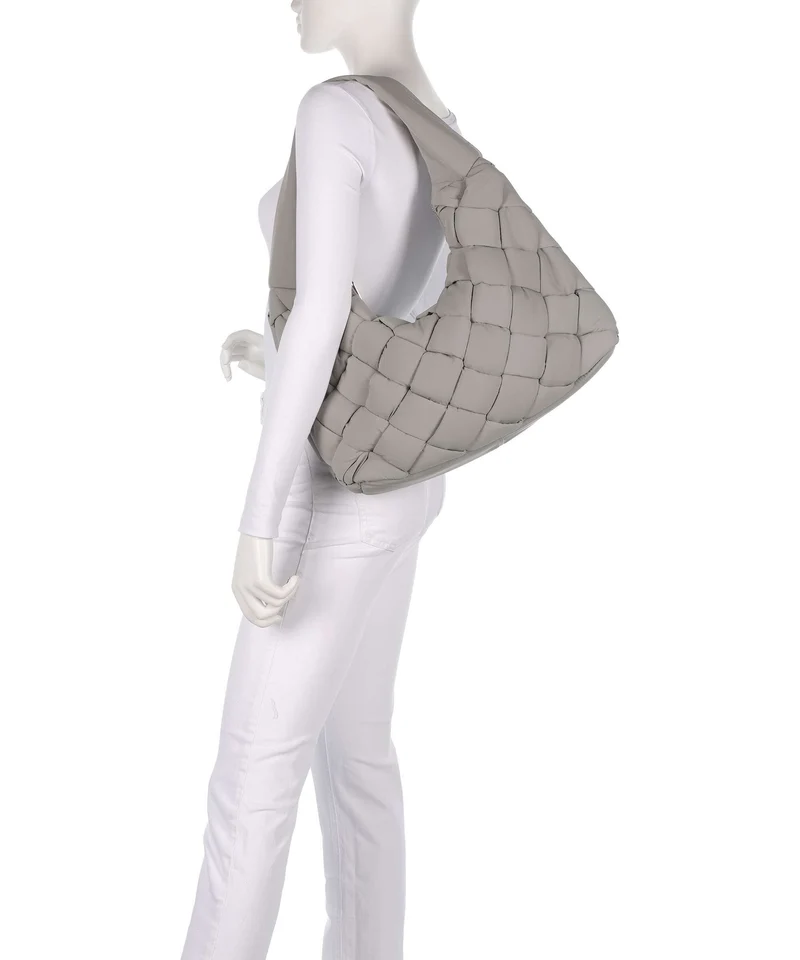 Liebeskind Bo Weaved Nylon L Bolso de hobo neutral grey