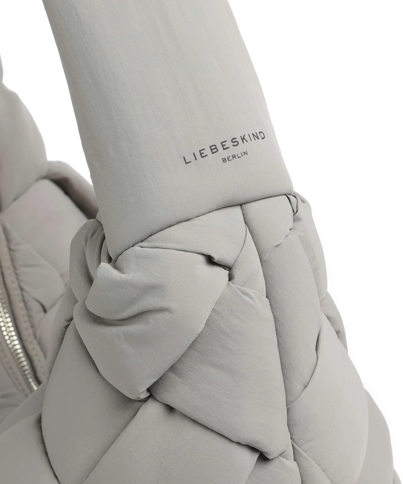 Liebeskind Bo Weaved Nylon L Bolso de hobo neutral grey