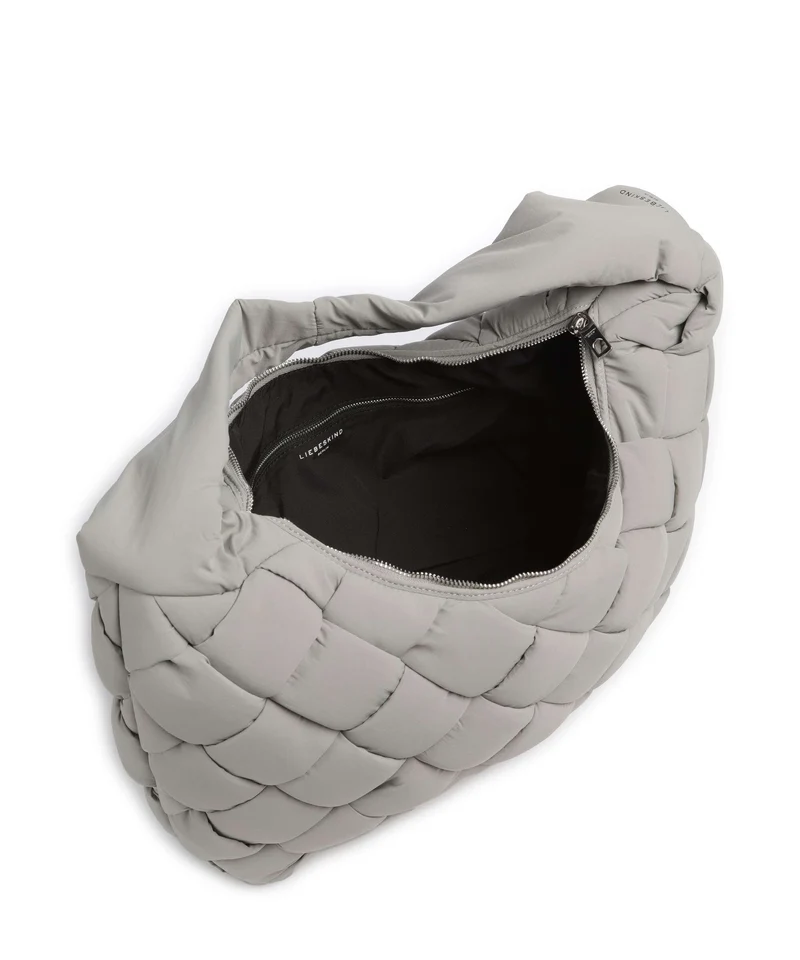 Liebeskind Bo Weaved Nylon L Bolso de hobo neutral grey