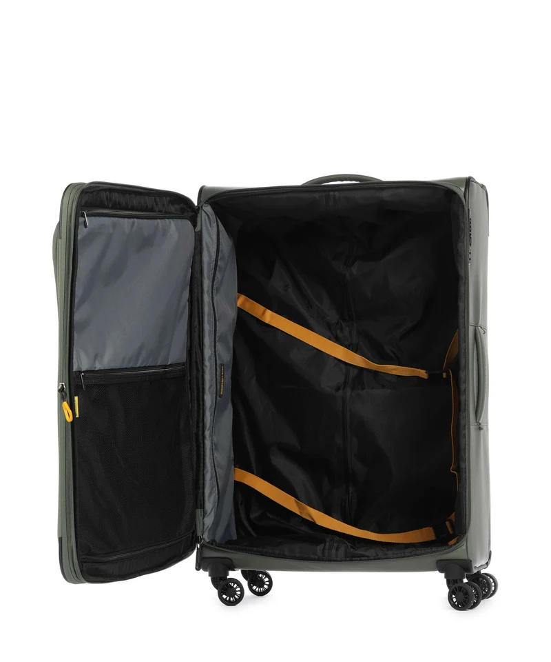 Mandarina Duck Eco Coated Maleta con 4 ruedas pine green