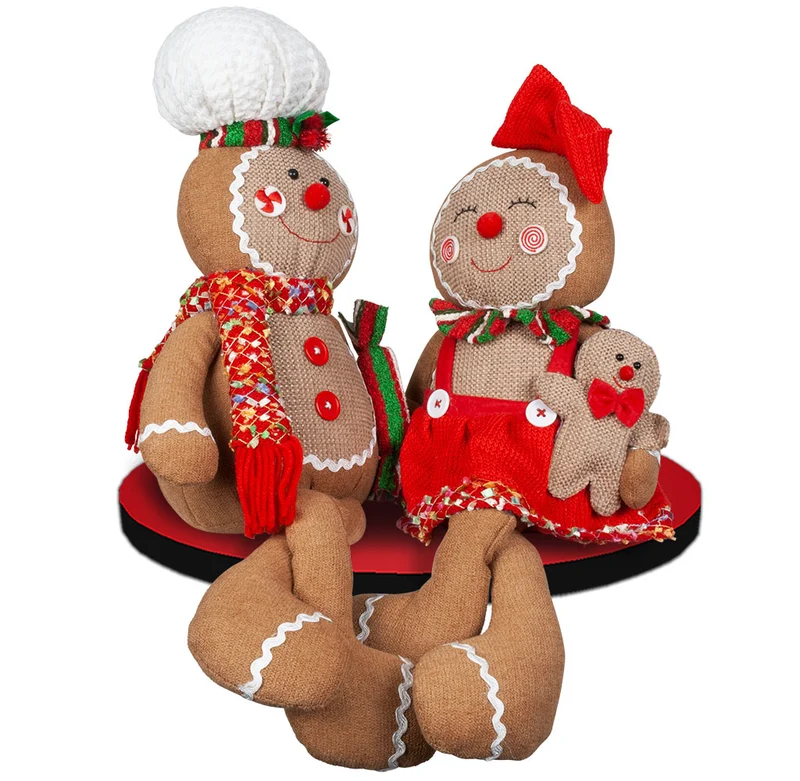 Lebkuchenfigur Kantenhocker 30cm, 2 Designs, VE-16