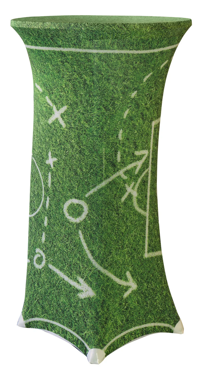 STRETCHHUSSE F. STEHTISCH / FUSSBALL RUND 70CM
